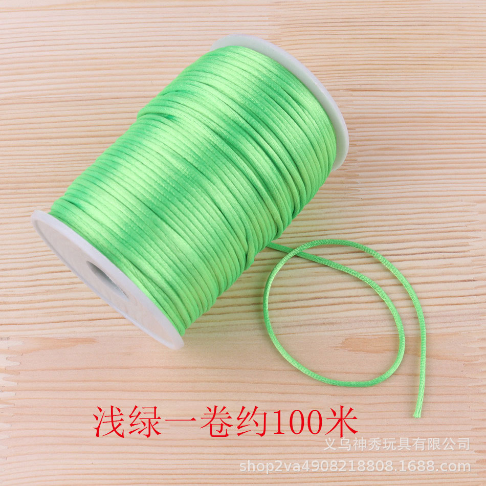 Tejido cuerda roja Jade hilo hecho a mano bricolaje pulsera de oro con cuentas cobre material moneda tejida nudo Chino