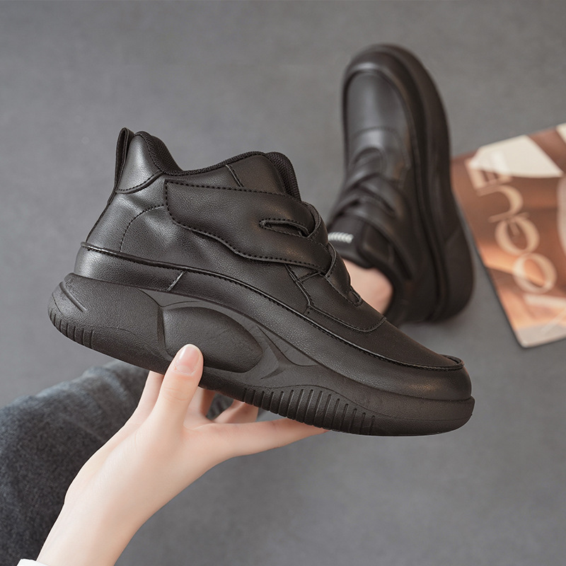 Mid-Top Shoes for Women 2026 Spring and Autumn New Style Student Leather Korean Version Versatile Casual Dad Sneakers Trendy Shoes 5003 Mid-Top Shoes for Women 2026 Spring and Autumn New Style Student Leather Korean Version Versatile Casual Dad Sneakers Trendy Shoes 5003