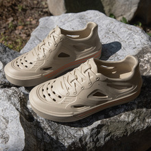 洞洞鞋男夏外穿情侣沙滩网红EVA轻便包头开车镂空凉拖凉鞋女跨境