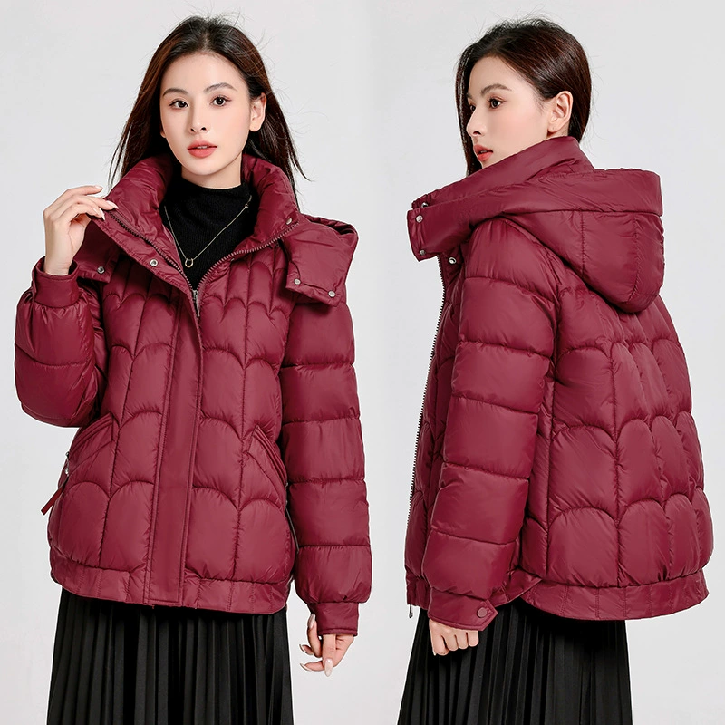 Короткий демисезонный трендовый пуховик, в стиле вестерн, plus size, oversize