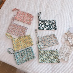 【SuXi Shoulder Bag】Artistic and Fresh Small Floral Phone Bag Coin Purse Mini Cotton Strap Bag Storage Menstrual Bag