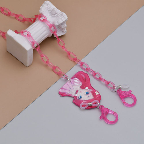 European and American cartoon chain glasses chain Snow White for men and women acrylic hanging neck glasses chain lanyard