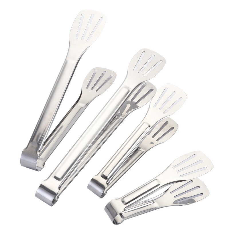 Pinzas de tres puntas de acero inoxidable 304, pinzas para alimentos galvanizadas, pinzas para carne, pinzas para pan, pinzas para barbacoa, utensilios de mesa, utensilios de cocina, pinzas
