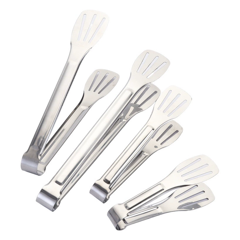 304 нержавеющая сталь трехпроводный зажим гальванические пищевые зажимы пищевые зажимы стейк хлебный зажим барбекю зажим посуда Tongs