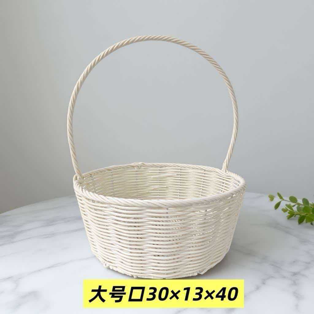 Cesta Tejida de Flores de Vid, Hecha a Mano y Decorativa para Fiestas y Arreglos Florales image 53