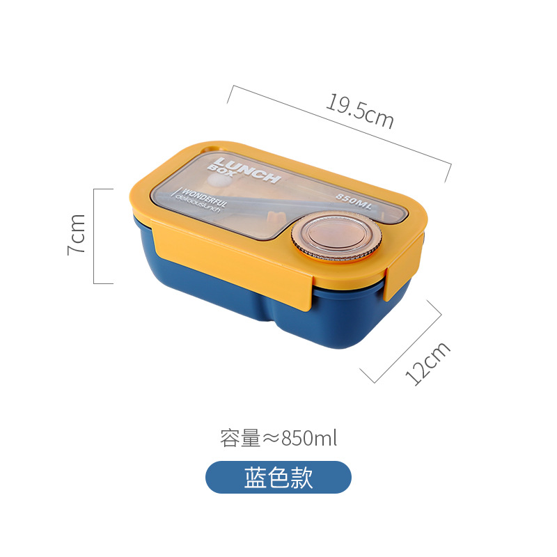 Juego de loncheras portátiles para estudiantes de paja de trigo de estilo japonés