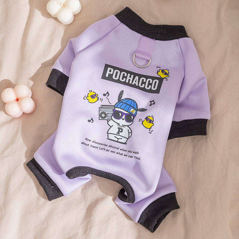 Otoño y invierno co-branding perros y gatos tracción chaqueta de cuatro patas ropa de perro pequeño y mediano que osos Teddy ropa de mascotas