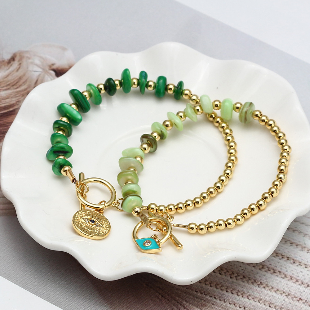 15g Weight Bracelets Classification 1 Piece Quantity Daily Occasion Copper Material Eye Pattern Unisex Gender Plating Design Fashion Style Fashion Eye Copper Plating Bracelets 1 Piece 6