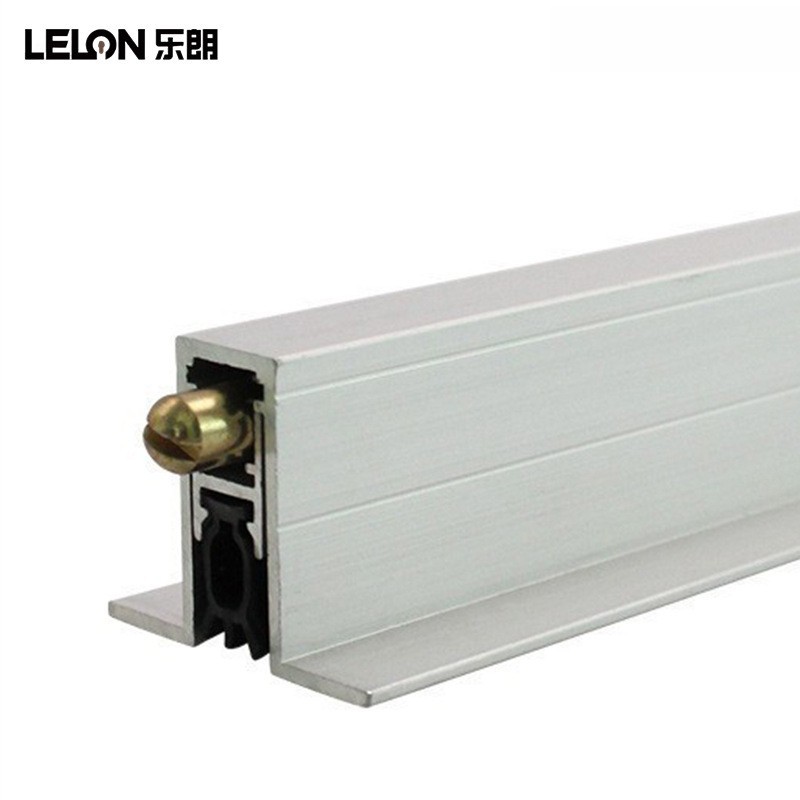 Personalizada puerta de hotel inferior sello de aleación de aluminio puerta de junta escondida barrera de viento barrera de polvo barras de elevación automática barras de aislamiento acústico