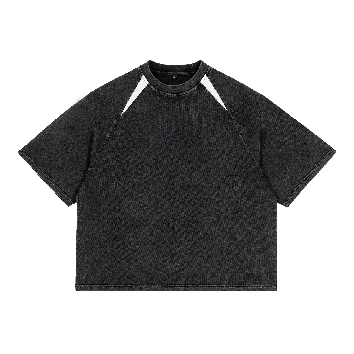 ETAI algodón de verano 240G pesado lavado con agua camiseta de hombre marca de moda americana juvenil deportes casuales mangas cortas