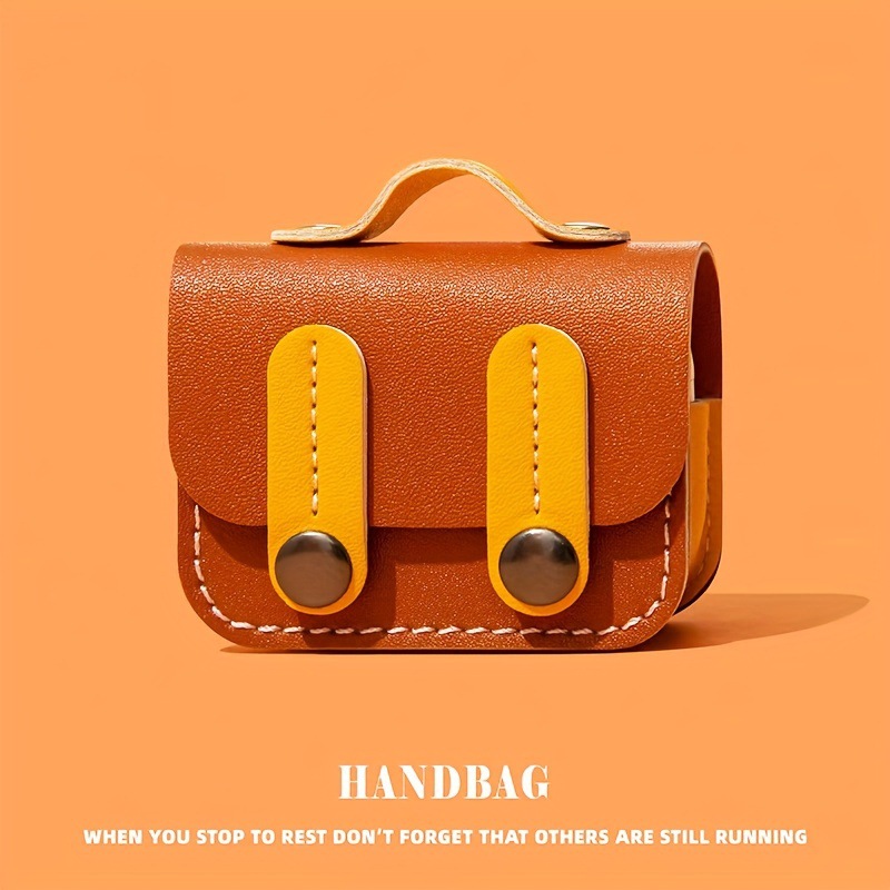 跨境多巴胺无线蓝牙耳机皮革保护套箱包挂件防丢蓝牙耳机收纳包