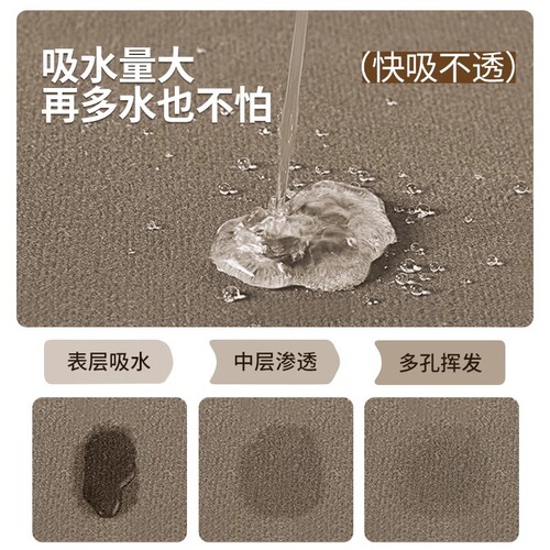 Cartoon-style household diatomaceous earth bath mat, absorbent quick-dry anti-slip mat, durable and easy to clean bathroom mat