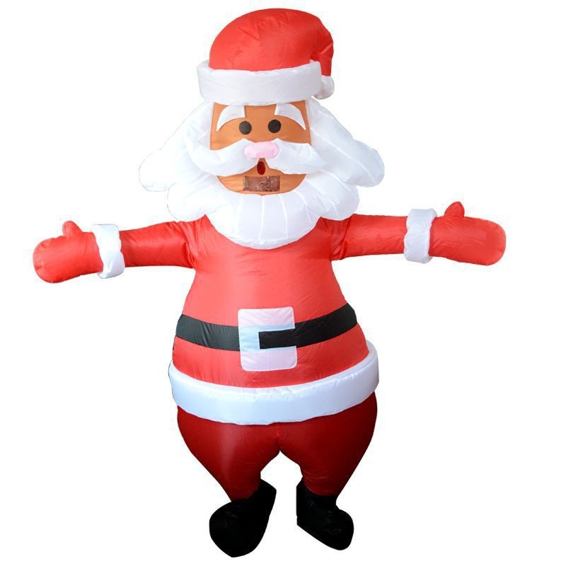 Transfronterizos nuevos trajes de Navidad de Papá Noel Gingerbread Man fiesta cos escenario disfraz accesorios ropa inflable