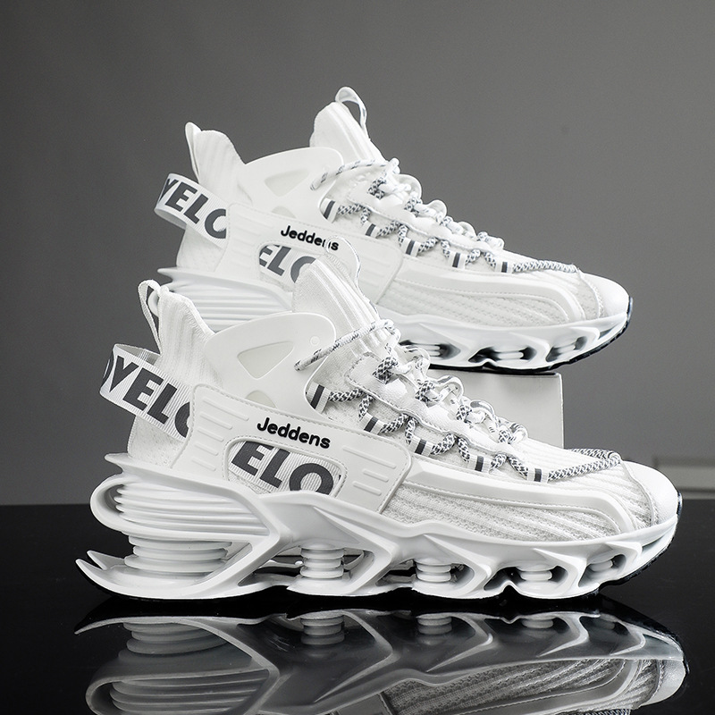 Aj Men's Shoes 2024 New Trendy High-Top Air Force One Shida Genuine Basketball Sports Shoes Summer Dad Shoes