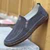 Cloth breathable footwear for leisure, comfortable sneakers, slip-ons, soft sole
