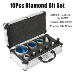 Cross-border brazing hole opener set glass tile marble American thread 5-8''-11/M14 angle grinder