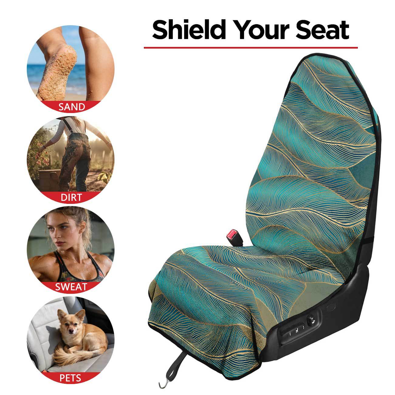 Car seat towel cover front seat protector suitable for gym and exercise, universal for all seasons, car use 132