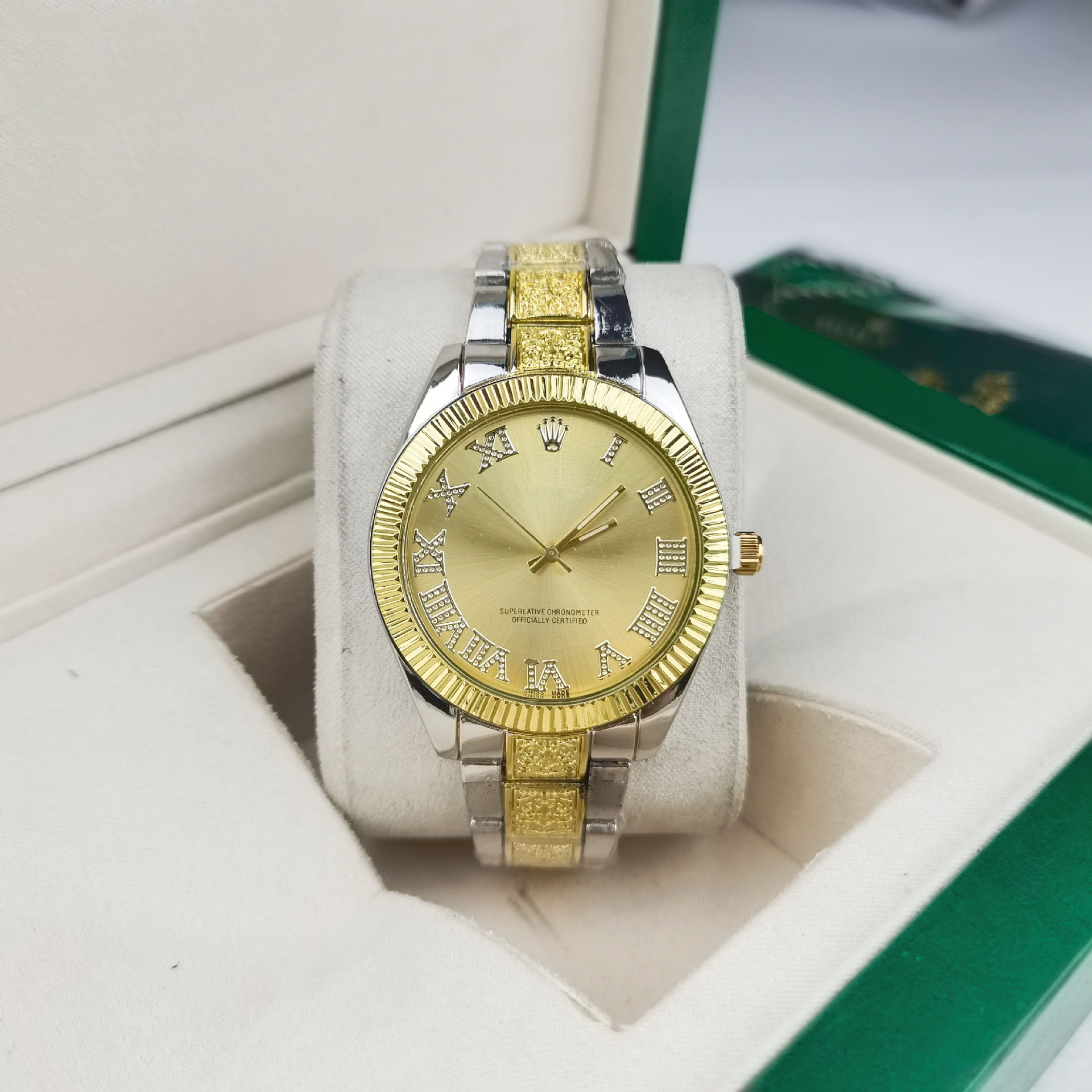 Rolex Datejust Quartz Steel Band Watch