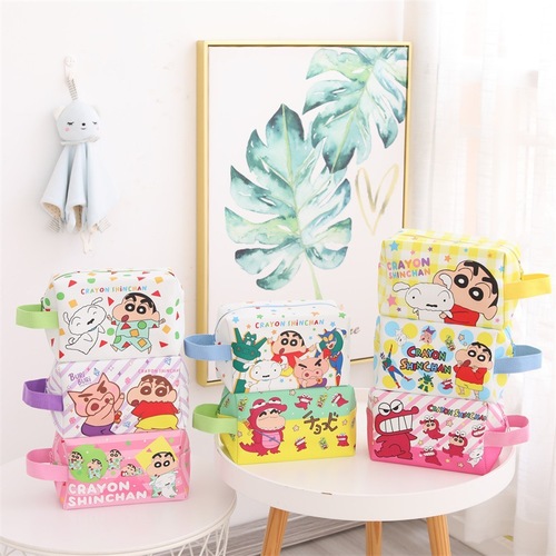 Creative Water Monster Crayon Shin-chan Student Stationery Pen Case Fashion Travel Hand Carry Three-Dimensional Toiletry Cosmetic Bag
