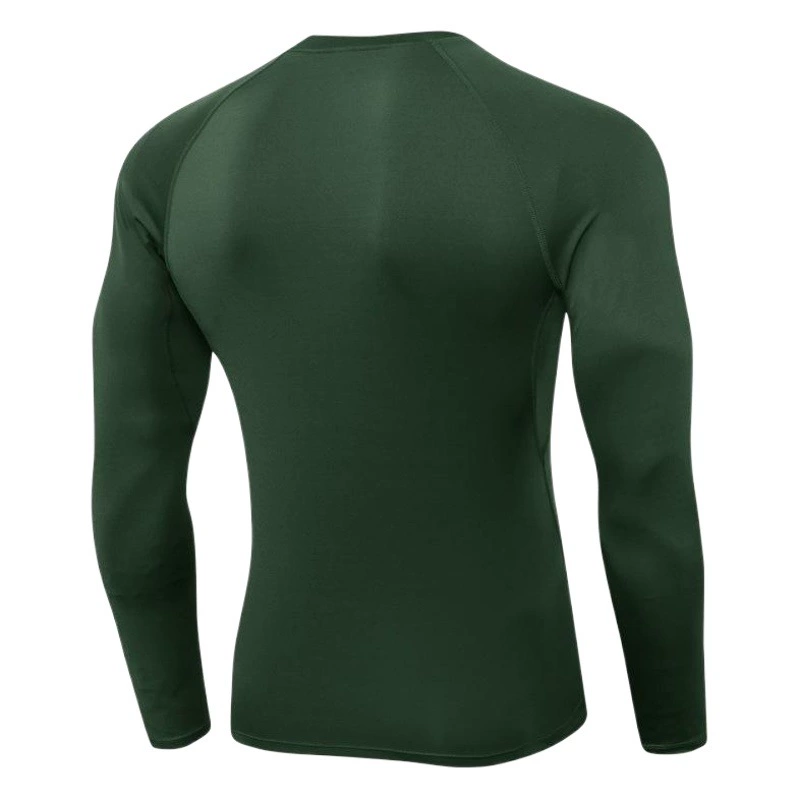 Мужская быстрюхая фитнес с длинными рукавами эластичная спортивная тренировочная одежда для бега дышащая потная футболка топ европейский код