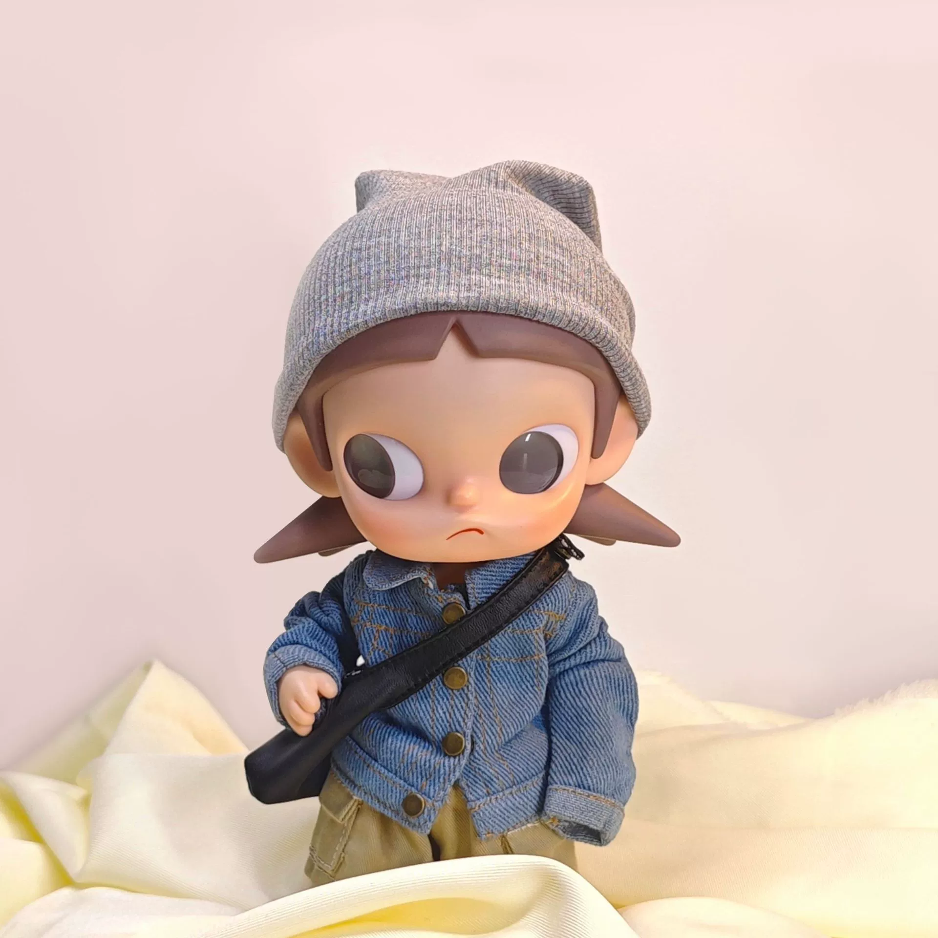 Зига место тоски BJD кукла детская одежда одежды Гази сестра замена 20 см холодная шапка джинсовая рабочая одежда