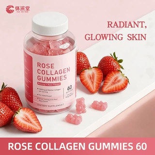 胶原蛋白软糖Rose Collagen Gummies亚马逊跨境女性软糖OEM定制