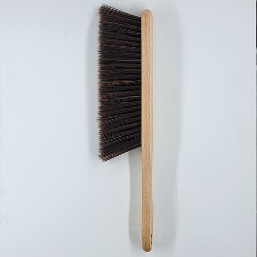 Large solid wood soft bristle bed sweeping brush carpet sweeping bed long handle household bed brush dust brush beech wood