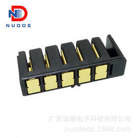 5.0间距 10A/5Pin 大电流 锂电池连接器 接插件镀金 防呆贴片母座