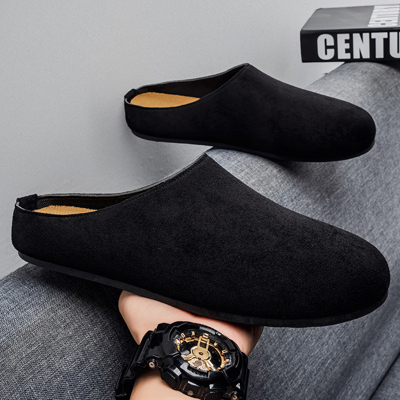 Men's Soft-soled Mule Slippers Winter Casual Slip-on Birken Style_voghion.com