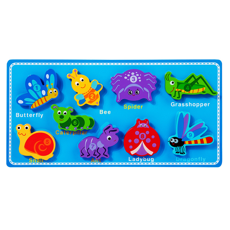 Niños rasgar y tirar pegatinas de rompecabezas Velcro pareja rompecabezas multi-tema mano-ojo coordinación ejercicio juguetes de educación temprana