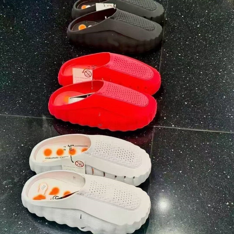 26 New Models of Mind 001 Outdoor Slippers with Sports Massage Particles, Thick Soles, Height-Increasing, Non-Slip, Casual Slippers for Men and Women