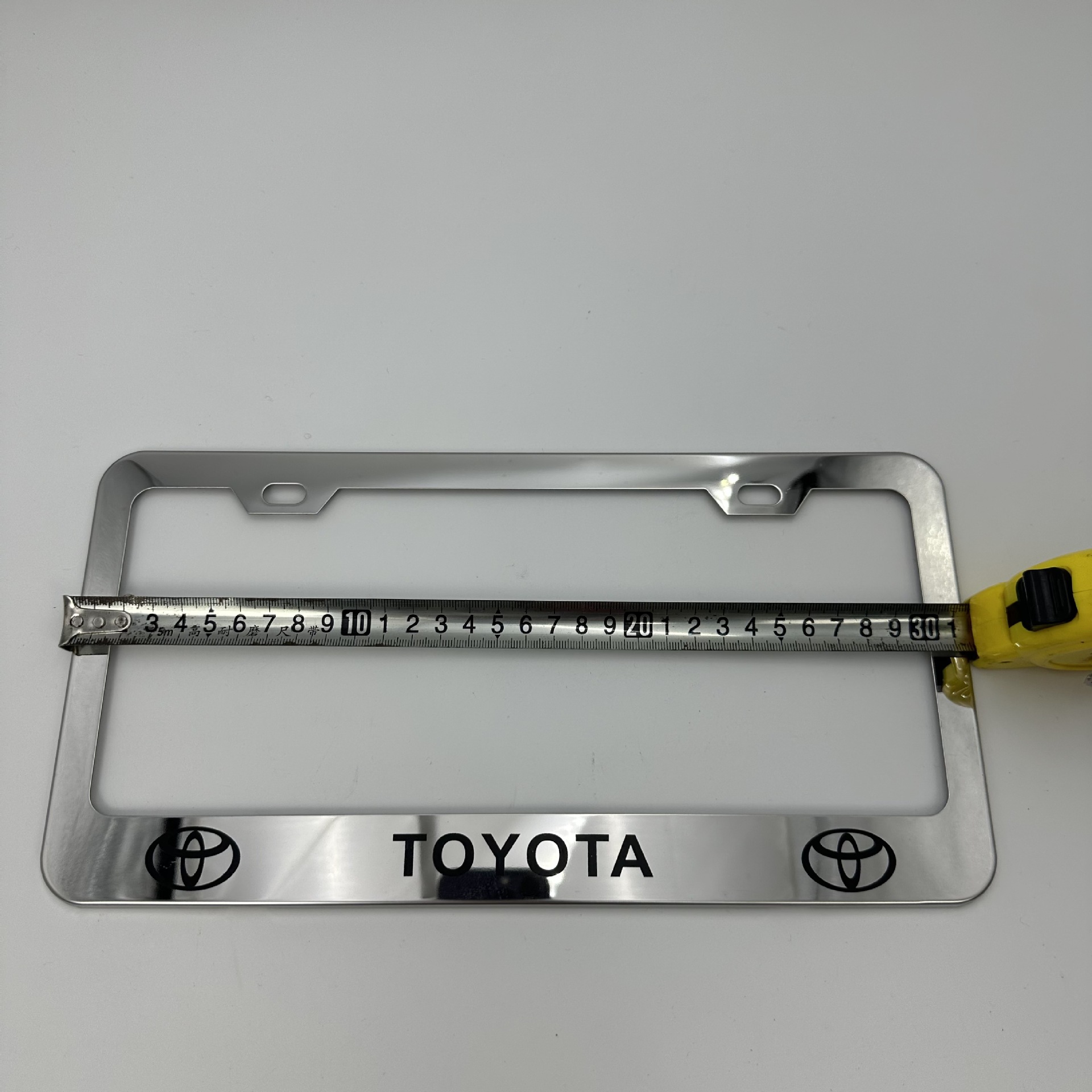 Cross-Border Supply of American Standard Stainless Steel License Plate Frames, Thickened Universal License Plate Frames, Factory Wholesale Only