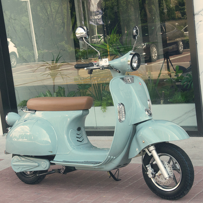 Roman Holiday Electric Scooter Retro Motorcycle 6072V Electric Scooter Hornet Scooter Lithium Battery