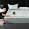 Fitted Sheet-Flower Man-Blue