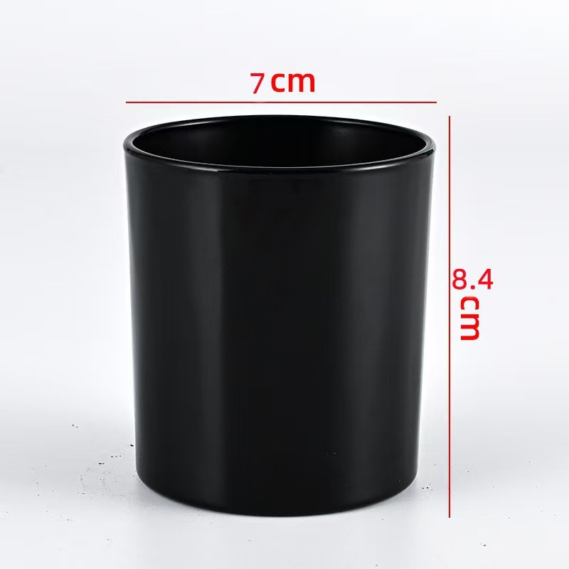 Transfronterizos para vasos de vidrio vela resistente al calor Amazon explosión con taza de fragancia cubierta recipiente de cera de soja hecha a mano