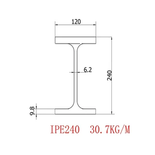 欧标工字钢IPE240加工批发价格厂里直发