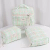 Green quilted square pattern