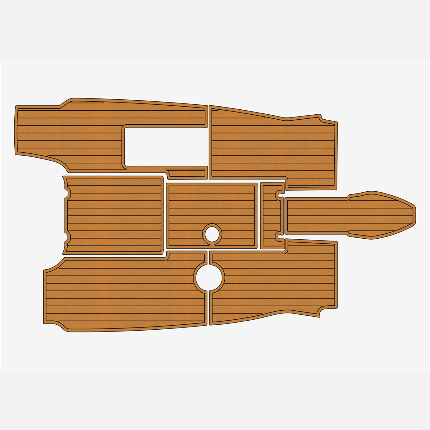 1998-2001 Sea Ray 210  Bow Rider Faux Teak Marine fuax Floor