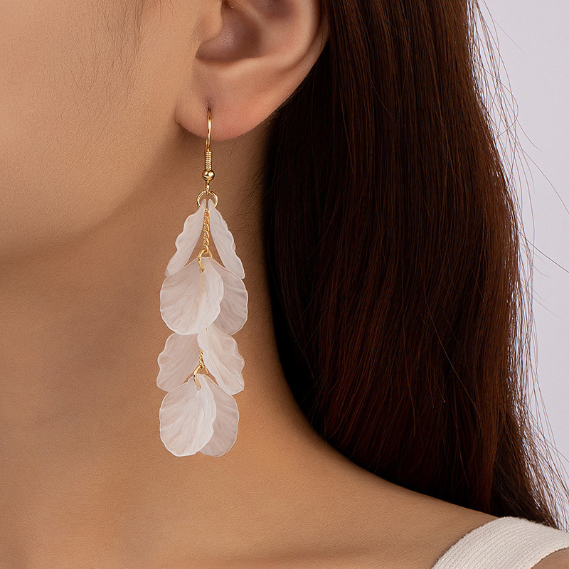 1 Pair Simple Style Transparent Resin Drop Earrings display picture 2