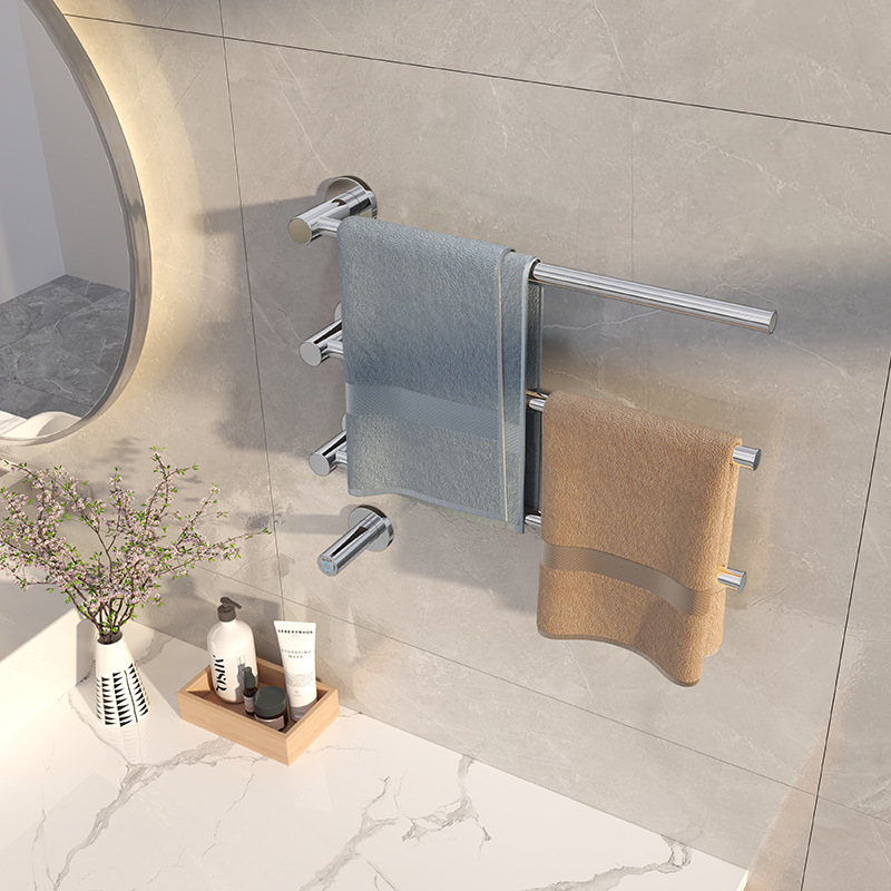 Baño transfronterizo toallero de secado inteligente de temperatura constante toallero eléctrico de acero inoxidable 304 estante de almacenamiento de baño