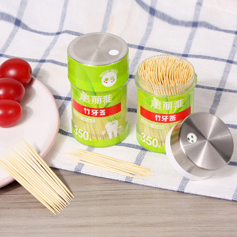 Stainless steel cover beauty pin, one-time double-headed single-headed sharp tooth pick, canned fruit, household supplies, wholesale