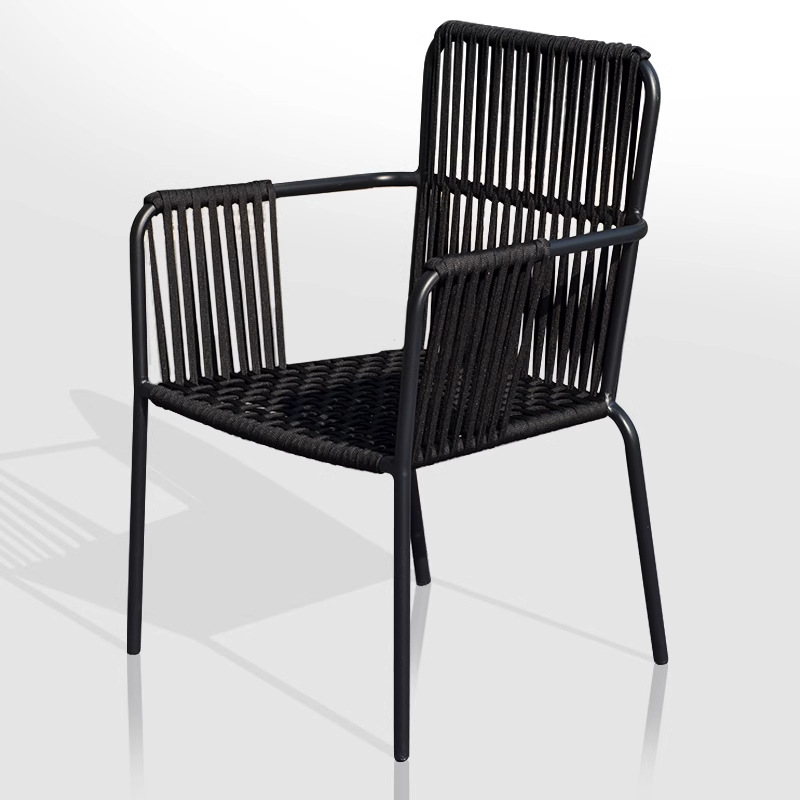 silla de caña al aire libre silla única silla pequeña patio al aire libre terraza impermeable al aire libre protección solar mesa y silla de caña doméstica