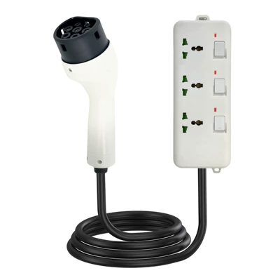 Elektrikli avtomobil şarj stansiyaları for Electric Vehicle External - european-standard-assembled-model-3muniversal-version3-position-power-strip