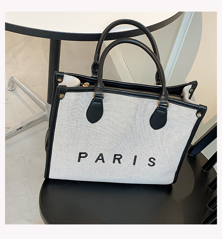 Nihaojewelry Wholesale Fashion Letter Paris Large Capacity Tote Bag display picture 91