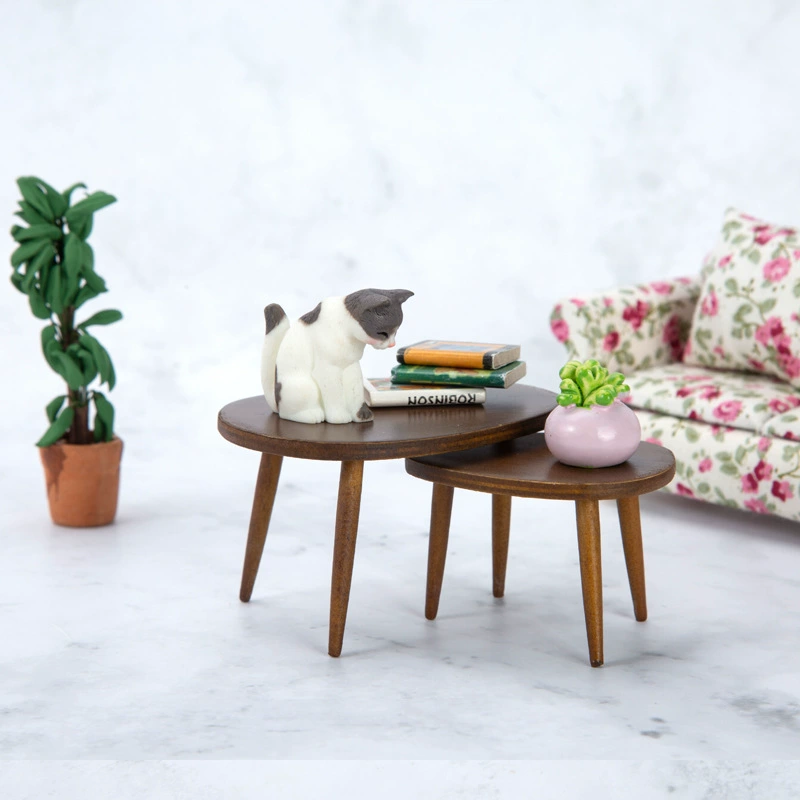 1:12 mini furniture model ob11 triangle coffee table computer table tea table miniature scene doll house food play
