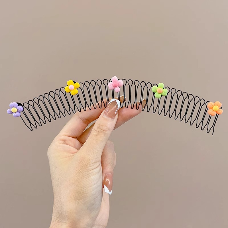 Cabello de la parte posterior de la cabeza de los niños, artefacto de acabado de cabello roto, peine de cabello tirado de pelo, peine de cabello roto, horquilla invisible, diadema, tocado