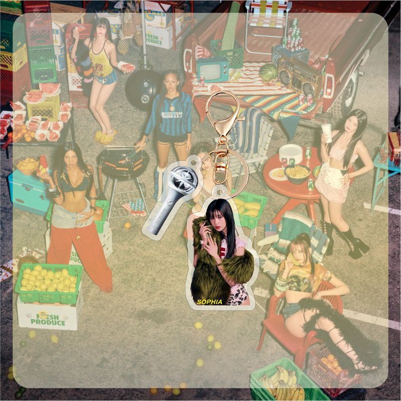 女团 KATSEYE 新款亚克力钥匙扣新款包包挂件配件饰品明星周边|undefined