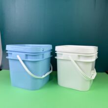 加厚塑料桶大号方桶10L粉末桶收纳桶带盖加厚方形钓鱼水桶大容量