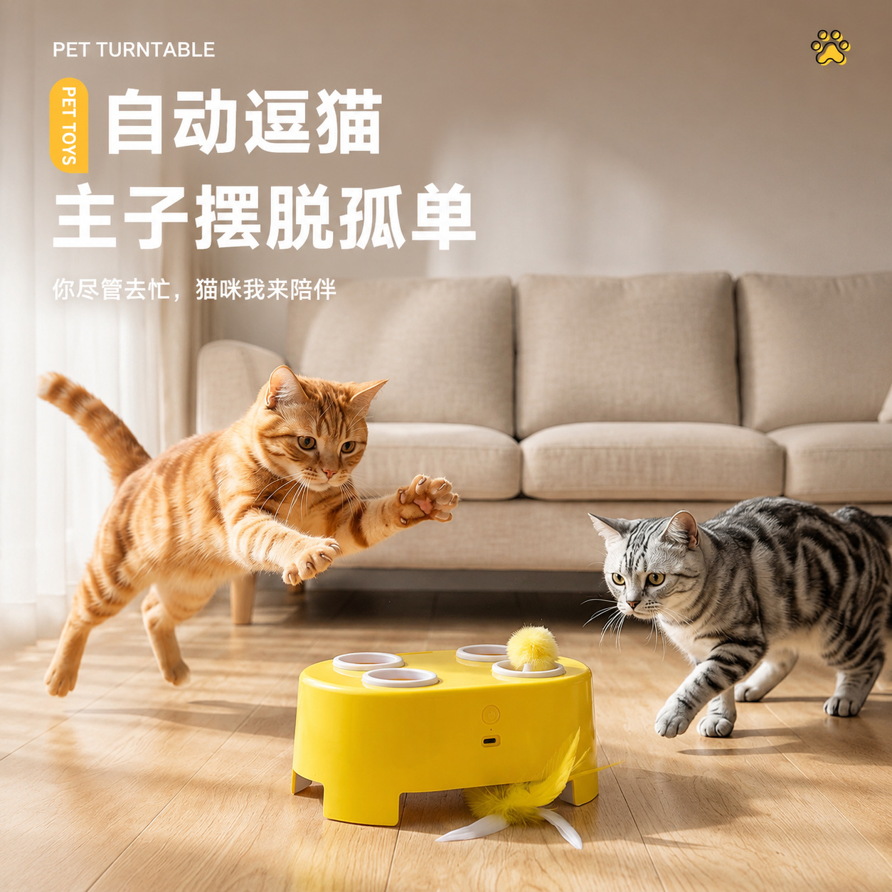 新款电动猫咪奶酪魔法盒逗猫玩具耐抓咬自嗨解闷互动捕猎玩具包邮