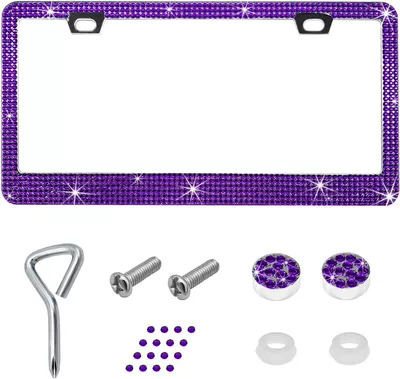 License plate holder/license plate holder – Accessories - violet-1-piece
